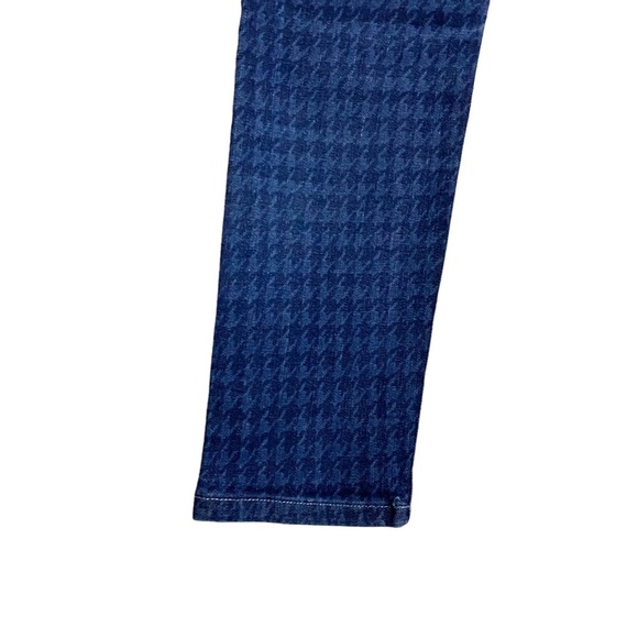 Pilcro and the Letterpress Anthro Houndstooth Print Serif Skinny Ankle Jeans 28 - Picture 9 of 15